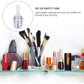 20 Piezas Tubo de Brillo Labial Vacío Reutilizable de Plástico Resistente al Agua para Bálsamo y Gloss, Diseño Novedoso Adecuado para Maquillaje Diario