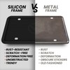 Motorfi 2 Pcs Silicone License Plate Frames with Polycarbonate Covers,