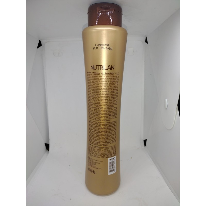 LANOSTERIN Shampoo con Keratina -Nutrilan 500 ml, 4.23 Fl Oz