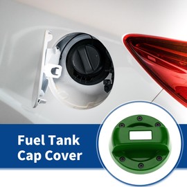 ACROPIX Metal Plastic Gas Fuel Tank Cap Cover Trim Sticker Green Fits Suzuki Jimny - 1 Piece