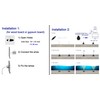 LED Underwater Pool Lights, 3W 12V-24V DC, IP68 Waterproof, Stainless