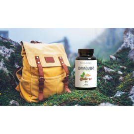 BIO Ashwagandha - 240 vegane Kapseln - Hochdosiert mit 1950mg je Tagesdosis - Wurzelpulver der indischen Schlafbeere - Laborgeprüft aus Deutschland