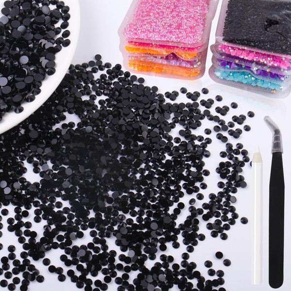YAEISM 4000PCS Flatbck Rhinestones 3mm AB Resin Flat Back Rhinestone