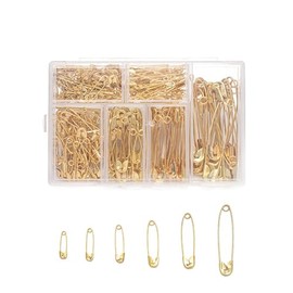 250 Piezas Pinzas Ropa, Pin de Metal Chapado de Alta Resistencia, Pin Snap,Seguridad,Varios Imperdibles para Ropa, para Coser, Trabajo Hecho a Mano