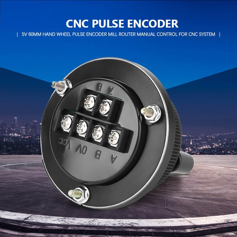 Fayelume 5V 60MM Rotary Encoder, CNC Controller, Terminal Pulser Handwheel,