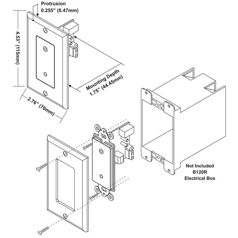 Earthquake Sound IWS Stereo Balanced in-Wall Pre-amp | Power Over