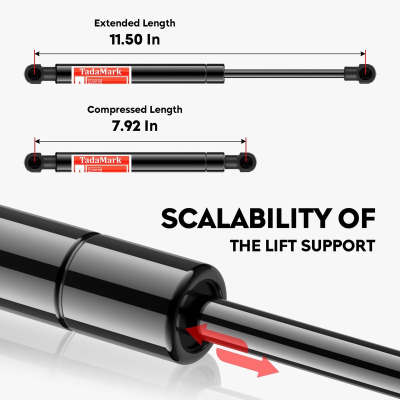 2 Pcs Rear Hatch Trunk Lift Supports Gas Struts Tailgate