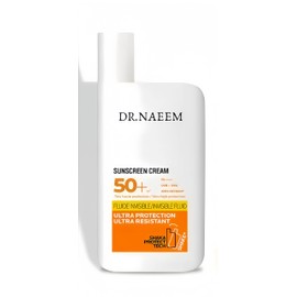 DR.NAEEM Sunscreen Protection Brigtening Organic Chemical Sunscreen SPF 50+ (For Sensitive Skin) 50ml/1.7oz, Titanium Dioxide & Zinc Oxide Sunscreen | Oil Free & Oxybenzone Free