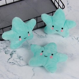 JJLFresheners Blue Star Plush,Small Medium Dog Puppy Squeaky Bite Playing Starfish,Pet Supplies