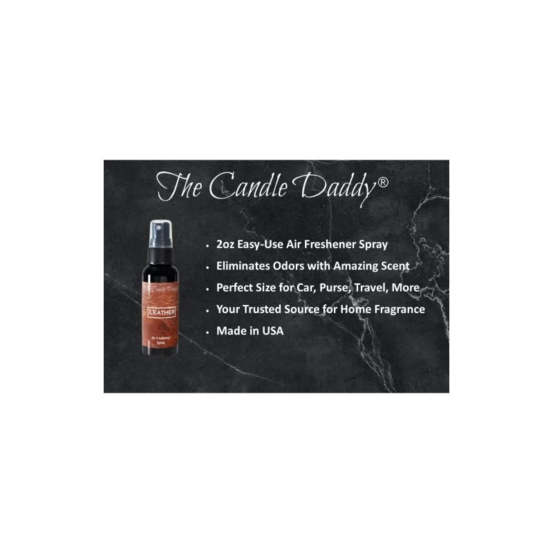 Leather Spray - Leather Scented - Room/Car Air Freshener Spray