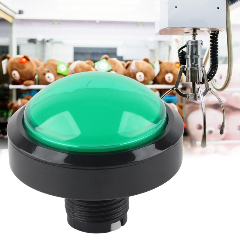 Arcade Buttons, 60mm Big Convex Button Big Dome 2‑Foot Switch