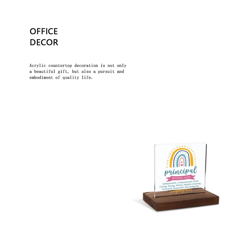 Principal Appreciation Gift, Inspirational Difference Maker Gift for Principal, Thank