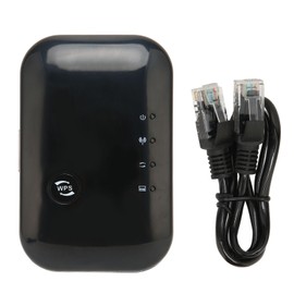 WIFI Extender 360 Degree Wireless Coverage 300Mbp 2.4Ghz LAN Port 2 Modes Plug Design WIFI Repeater for Laptop 100‑240VEU Plug