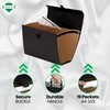 ADEPTNA Highly Durable 18 Pocket Expanding Box File Organiser A4