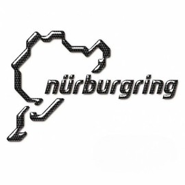 [Sticker] Nurburgring 3D Sticker, 4.7 inches (12 cm), Decoration, Interior Decoration, Stationery, Smartphone, Motorcycle, Automobile, Smartphone One Size, Carbon