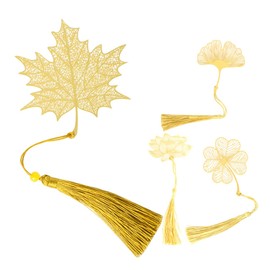 COHEALI 2sets Bookmarks for Women Metal Bookmarks Tassels Vintage Book Marks 4pcs*2