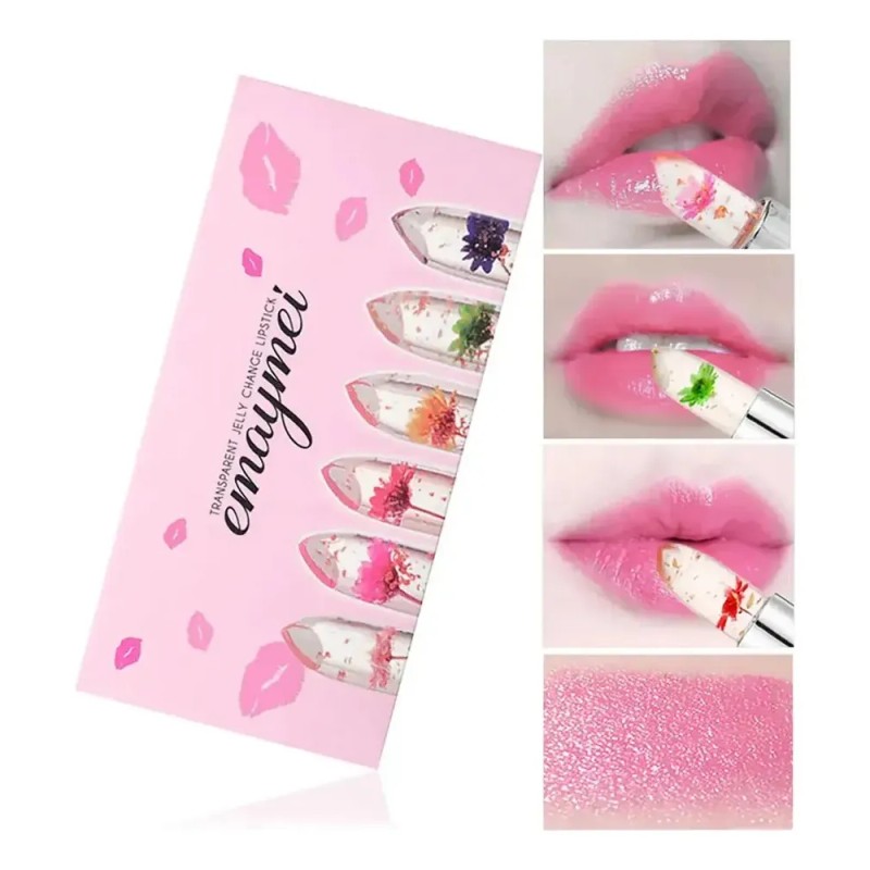 Lápiz Labial Hidratante Crystal Flower Jelly, Lápiz Labial M