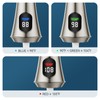 FORIOUS LED Kitchen Faucet with Pull Down Sprayer, Brushed Nickel,