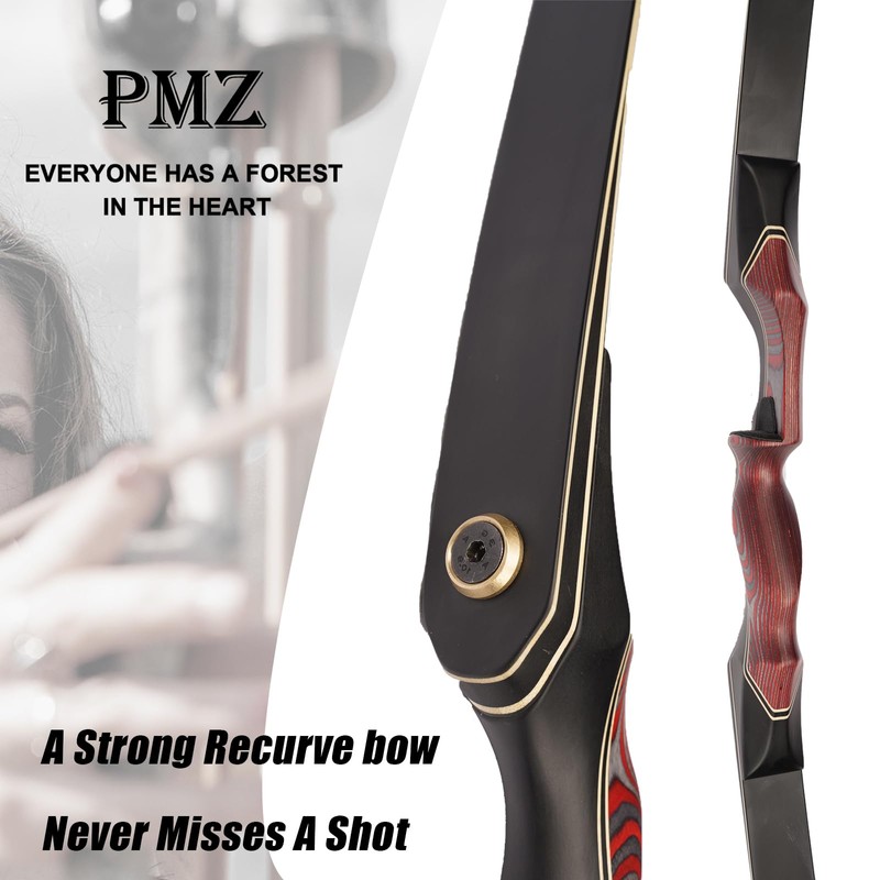 PMZ Recurve Bow and Arrow Set, Newset Professional Aldults Archery