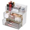 Pack of 3 Cosmetic Organiser Drawers, Bathroom Organiser, Dressing Table