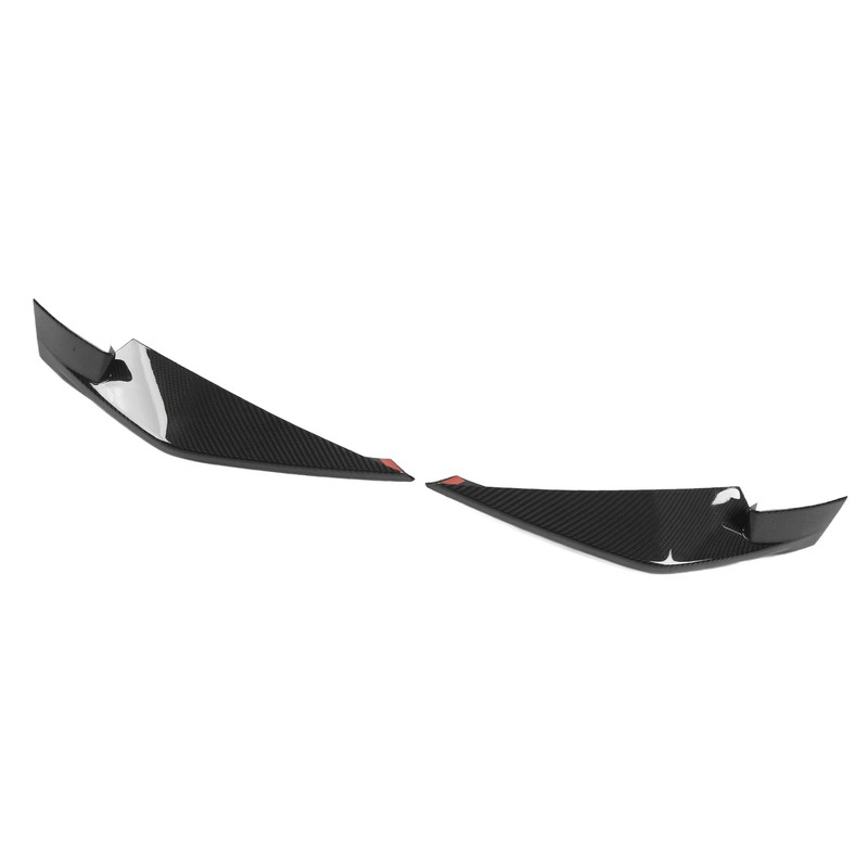 6Pcs Front Bumper Lip Spoiler Anti Collision Carbon Fiber Side