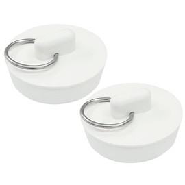 2 Pack Rubber Drain Stopper, Universal Bathroom Sink Stopper Bathtub Drain Plug, Fits 1-1/2 Inch for Bathroom Kitchen Sink Tub Drain