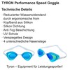 Tyron Performance Speed Goggle (Light Blue Mirrored), Swimming Goggles |