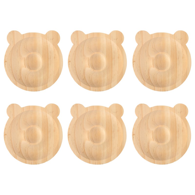 6pcs Jewelry Tray Solid Wood Bracelet Display Tray Decorative Exquisite