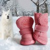 GLE20106 Dog Boots, Anti-Slip Dog Shoes,Detachable Closure Puppy Dog Shoes