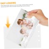 GLEAVI 50pcs Clear Page Protectors Top Load Transparent Sheet Sleeves