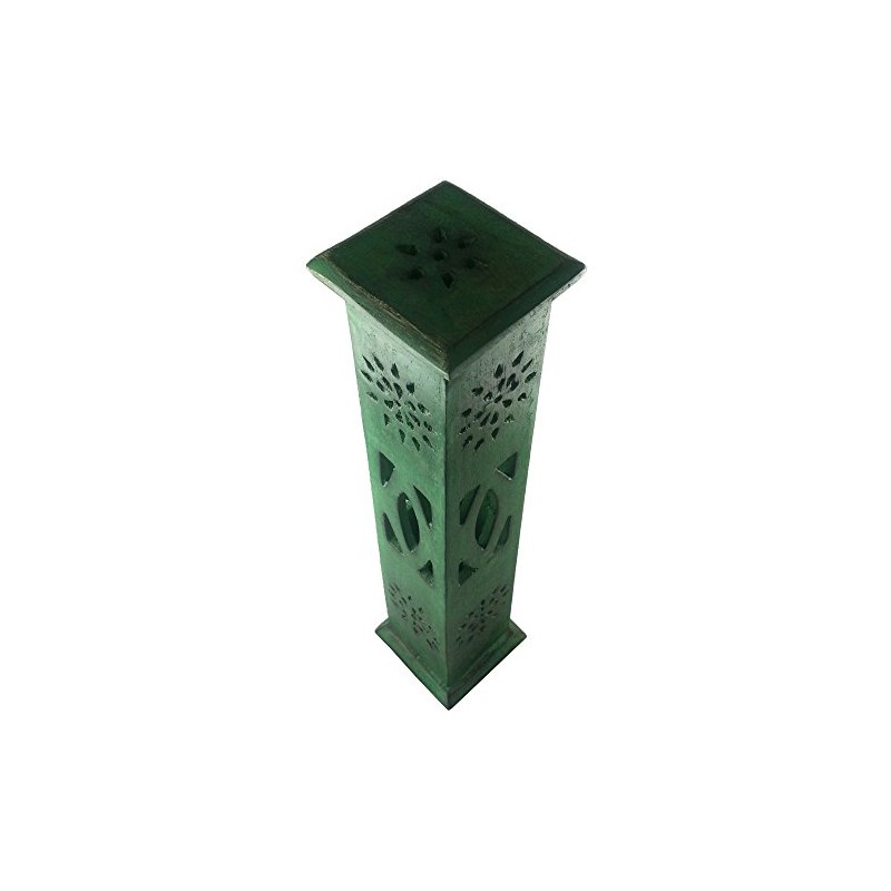 Magrathea Incense Tower Green Weathered Wood/ Wooden Cone & Stick