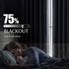 jinchan Faux Linen Blackout Curtains for Bedroom Living Room Darkening