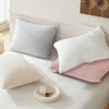 WARMDERN Pink Pillow Covers King Pillow Cases Soft Microfiber Pillow