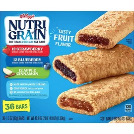 Kellogg's Nutri-Grain Bars Variety Pack (1.3 oz. bar, 36 ct.)