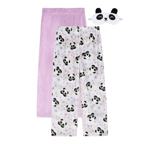 Saint Eve Kids Girls Fuzzy Pajama Pants, 2 Piece PJ