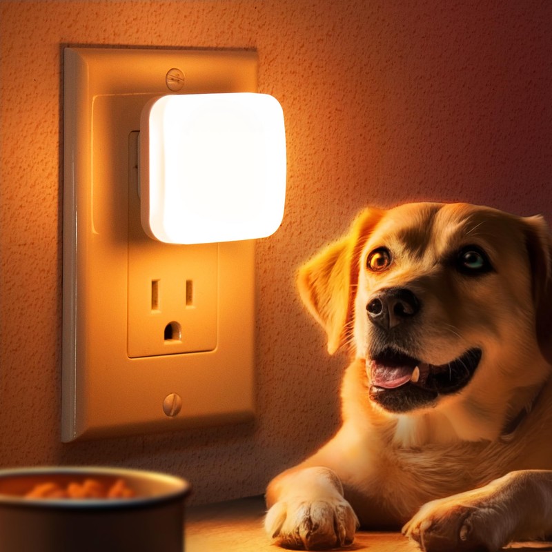 Amber Night Lights Plug into Wall, Nightlights With Light Sensor
