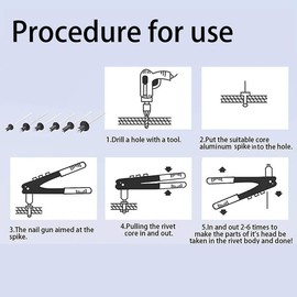 Aoktorkit 100Pcs Aluminium Blinds Rivets M3 x 12mm Pop Rivets Flange Rivets Open End Rivet for Metal Wood Plastic, Black