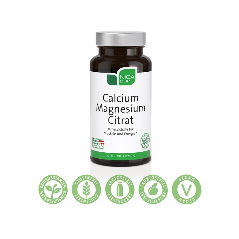 NICApur Calcium Magnesium Citrate - Power Duo for Muscles and