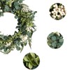 18 inch Artificial Spring Summer Greenery Wreath Front Door Decoration