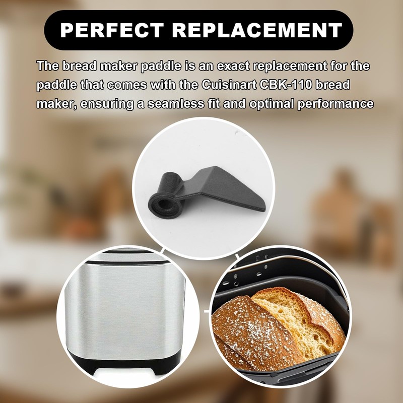 BOXOB Kneading Paddle for Bread Maker, Aluminum Alloy Breadmaker Machine