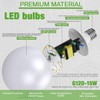 Jardhom LED Light Bulb, G120 Globe Bulb,15W Globe Light Bulbs,