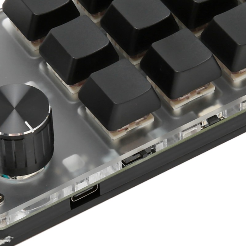 Mini Keypad Knob Design Red Switch Dual Mode Plug and