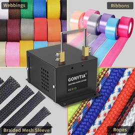 GONYTIA 30W Electric Rope Cutter, Bench Hot Knife Cutting Tool, Thermal Hot Blade with Replacement Blades for Fabric Nylon Webbing Belting Ribbon Braid