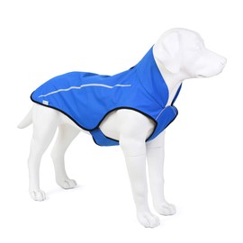 Mile High Life | Dog Raincoat | Adjustable Water Proof Pet Clothes | Lightweight Rain Jacket with Reflective Strip | Easy Step in Closure