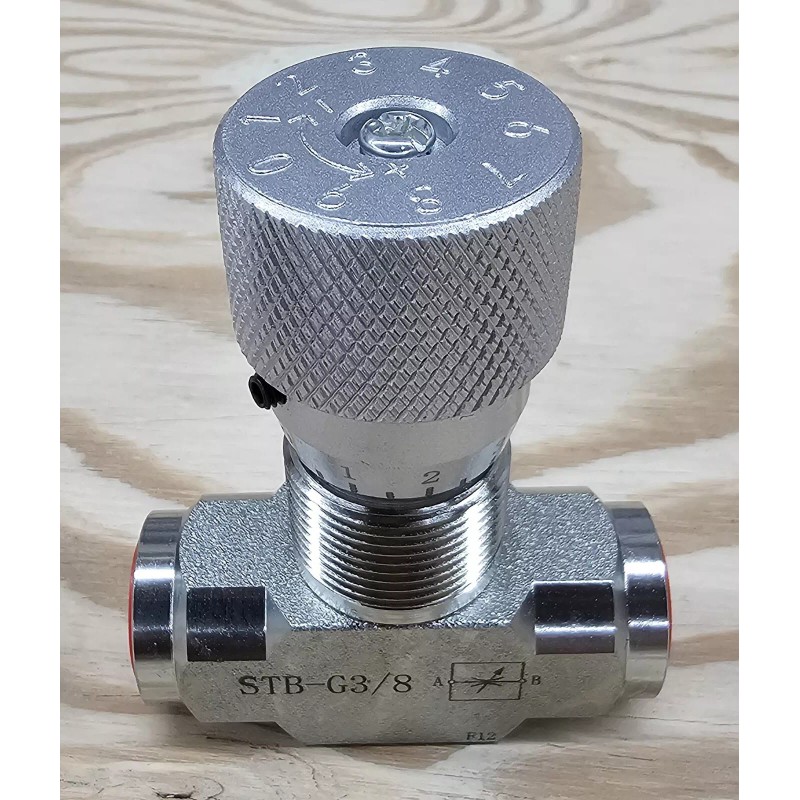 3/8" Hydraulic Flow Control Valve - STB-G3/8 - USA STOCK
