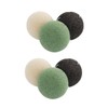 IWOWHERO 6pcs Natural Facial Sponges Face Scrubbing Puff for Gentle