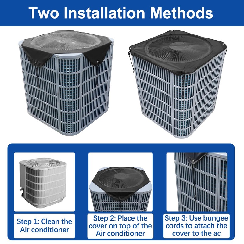 COVERTIFY Central Air Conditioner Covers for Outside, Breathable Air Conditioner