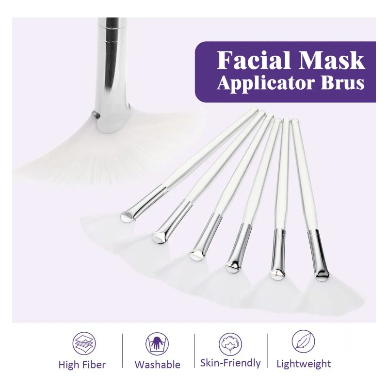 KKMALL 62 Diademas Para Spa De Maquillaje Facial Esponjas Brochas