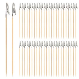 CHANJIF 50pcs Painting Rods, Hand Grip Bar Hobby Painting Tools Clip Painting Set Hobby Painting Tools Pre-Assembled Painting Clip DIY Painting Brush Set