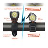 Black Wolf Bicycle Clip Holder / Compatible with Various Lights